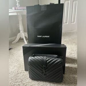 YSL College bag with black hardware